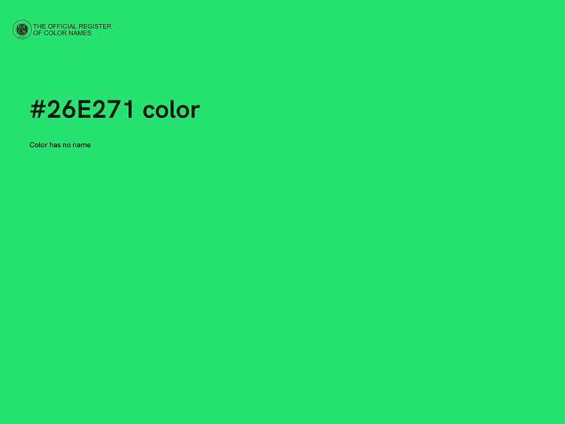 #26E271 color image