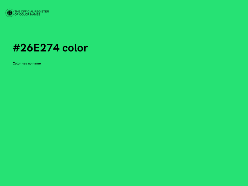 #26E274 color image