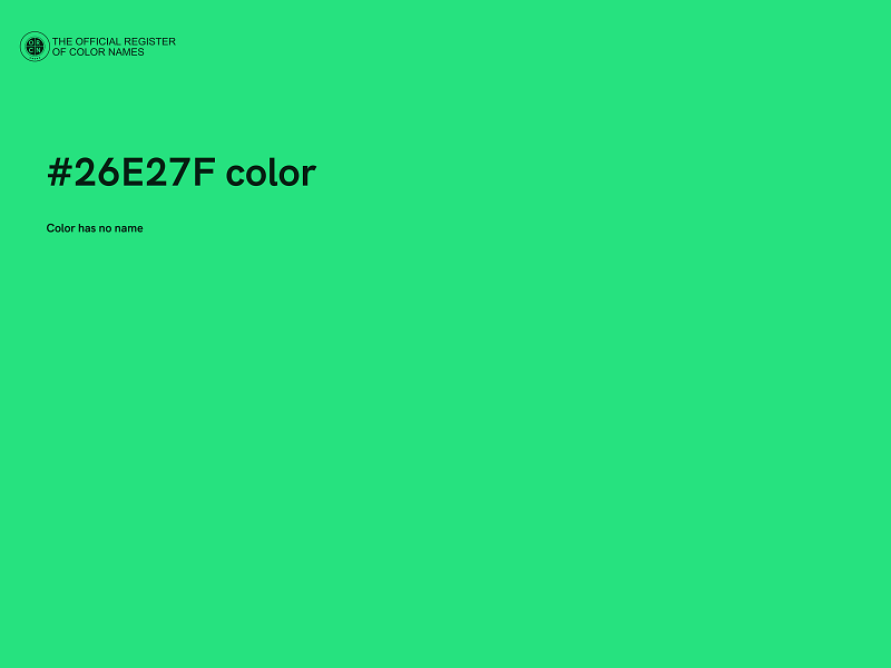 #26E27F color image