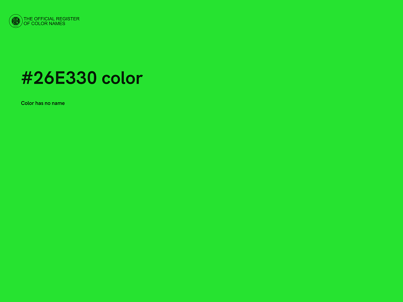 #26E330 color image