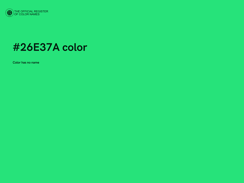 #26E37A color image