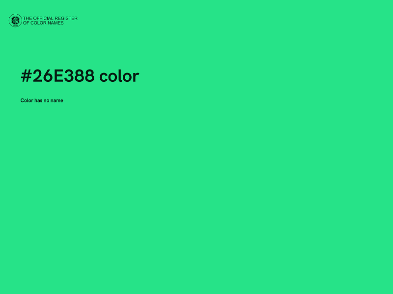 #26E388 color image