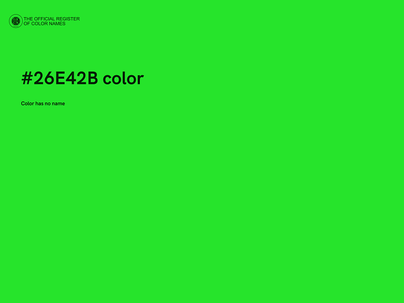 #26E42B color image