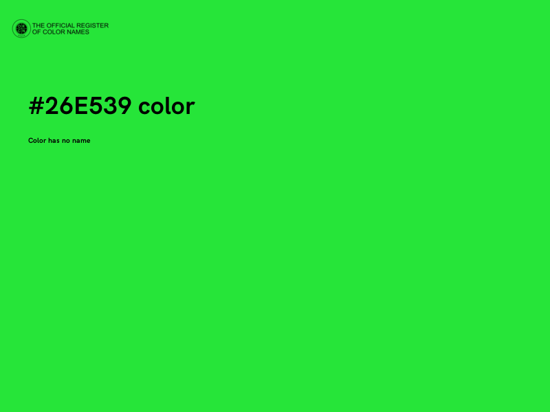 #26E539 color image