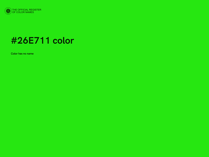 #26E711 color image