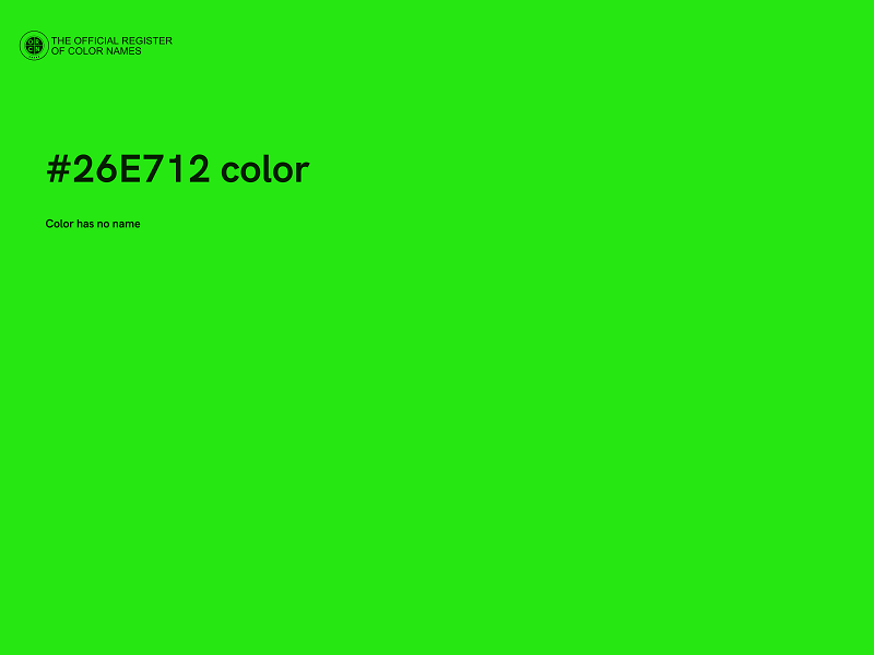 #26E712 color image