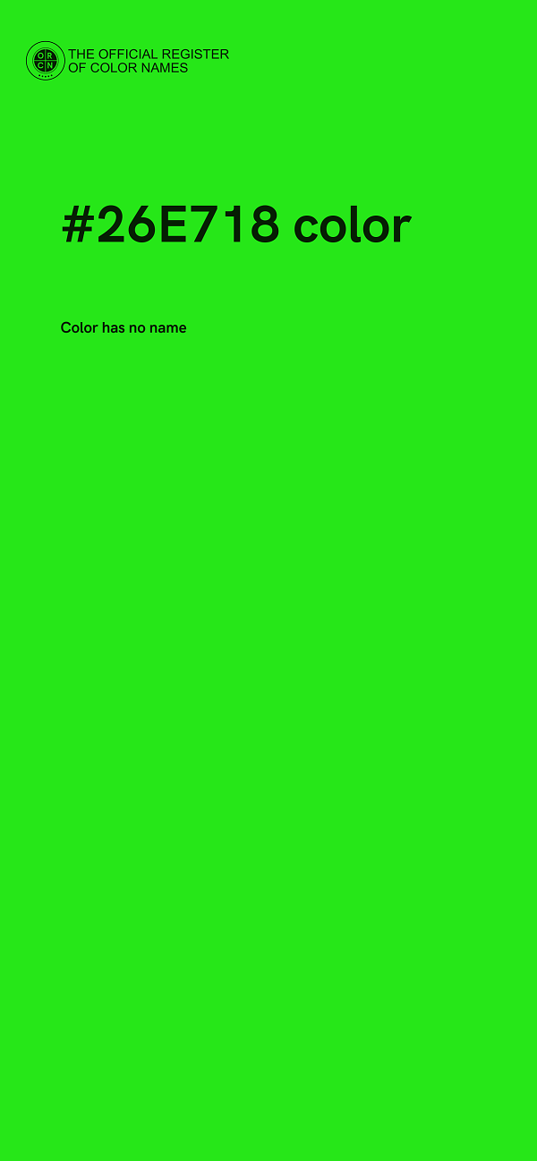 #26E718 color image
