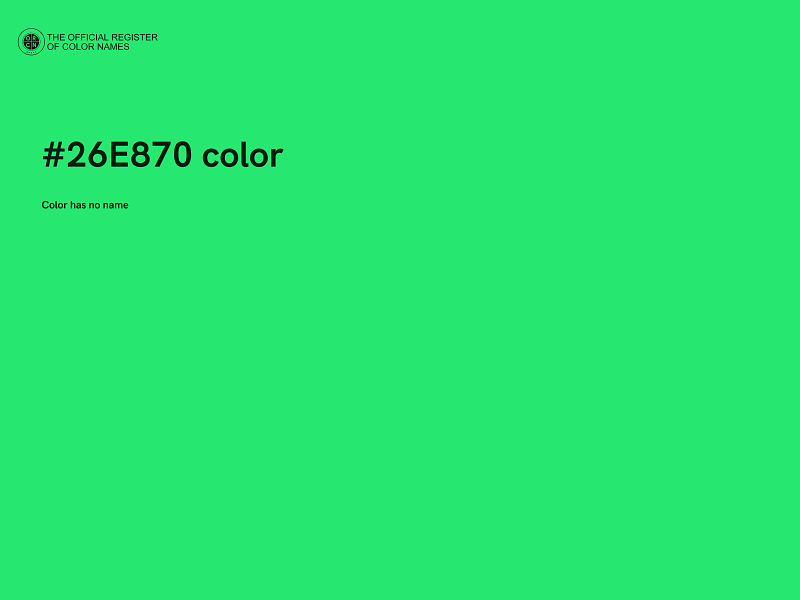 #26E870 color image