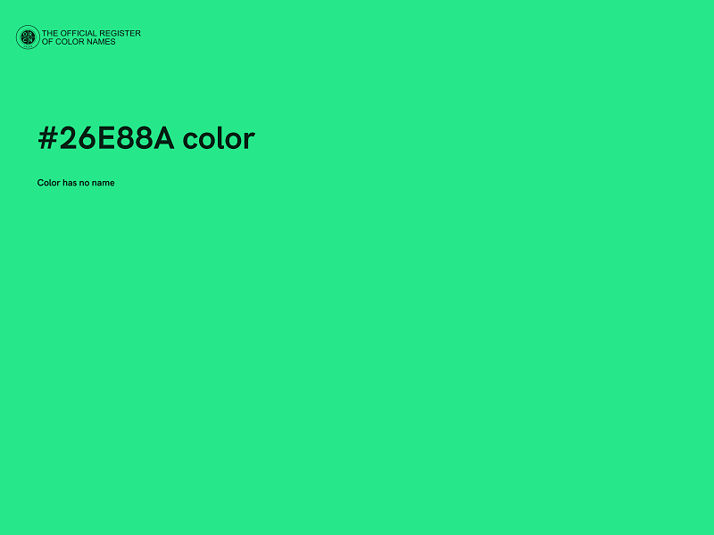 #26E88A color image