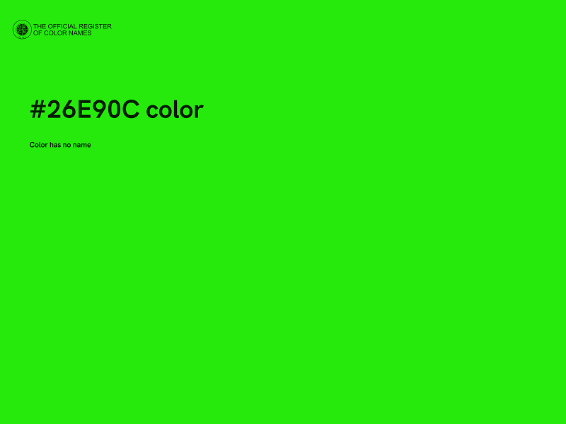 #26E90C color image