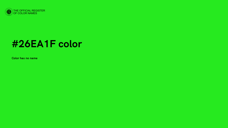 #26EA1F color image