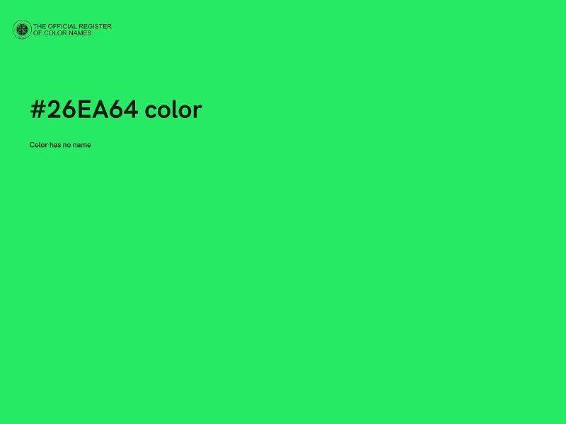 #26EA64 color image