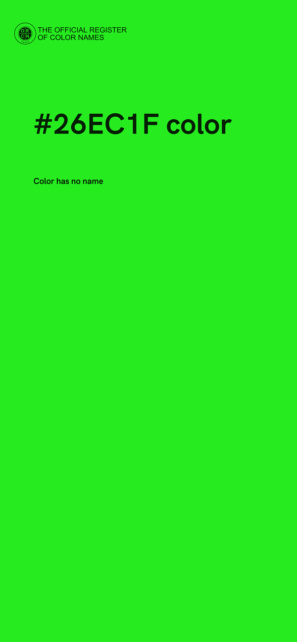 #26EC1F color image