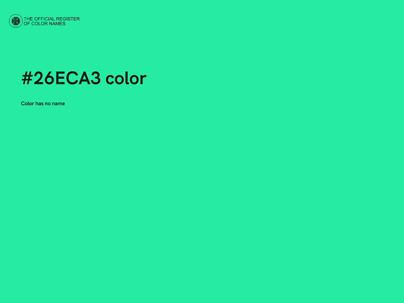 #26ECA3 color image