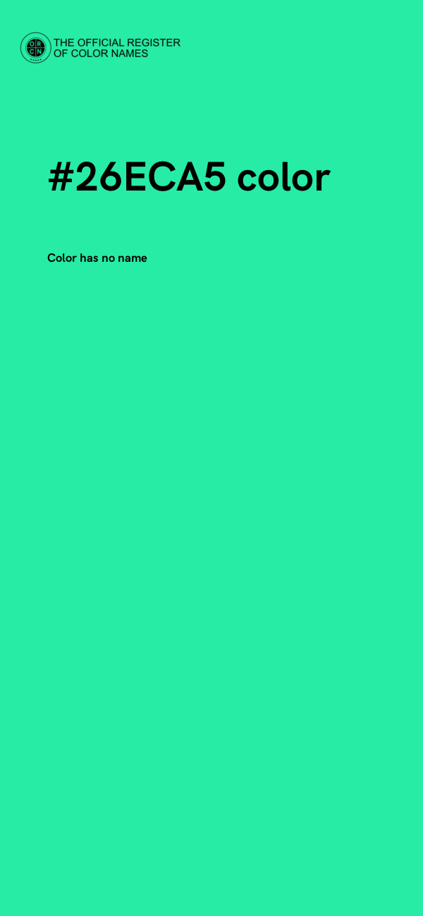 #26ECA5 color image