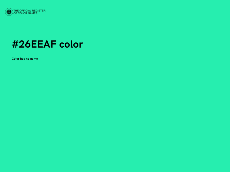 #26EEAF color image