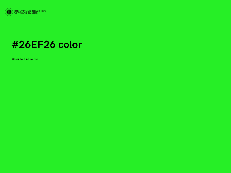#26EF26 color image