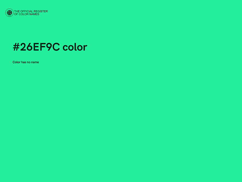 #26EF9C color image