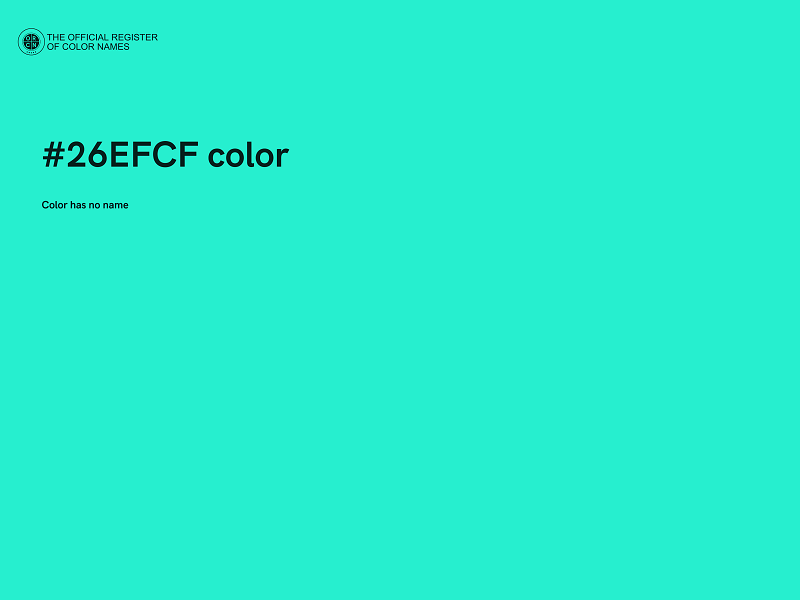 #26EFCF color image
