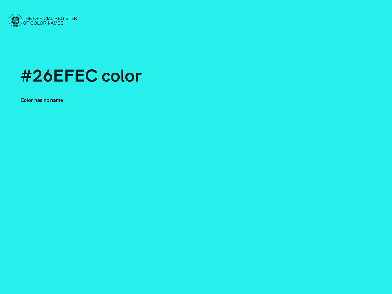 #26EFEC color image
