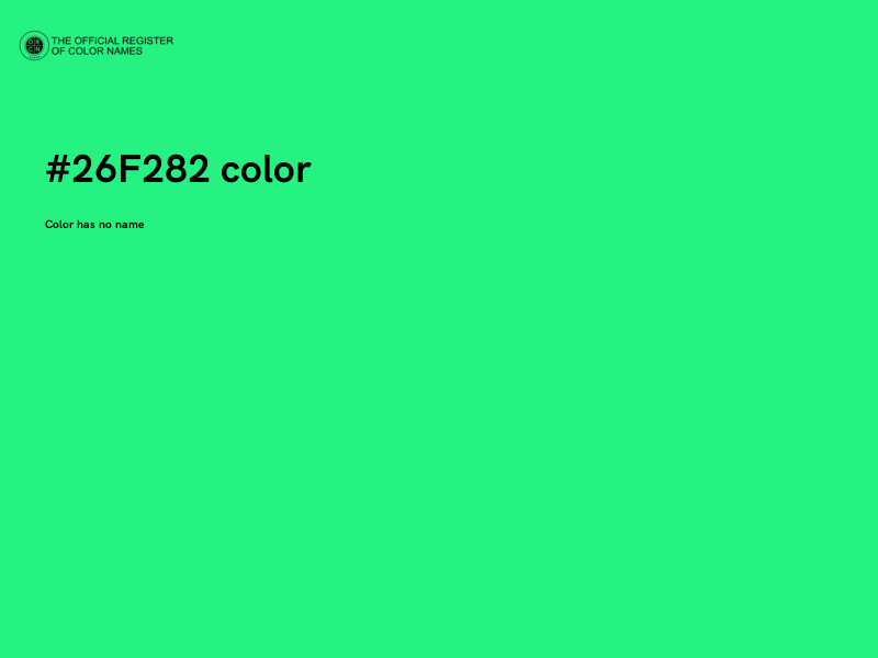 #26F282 color image