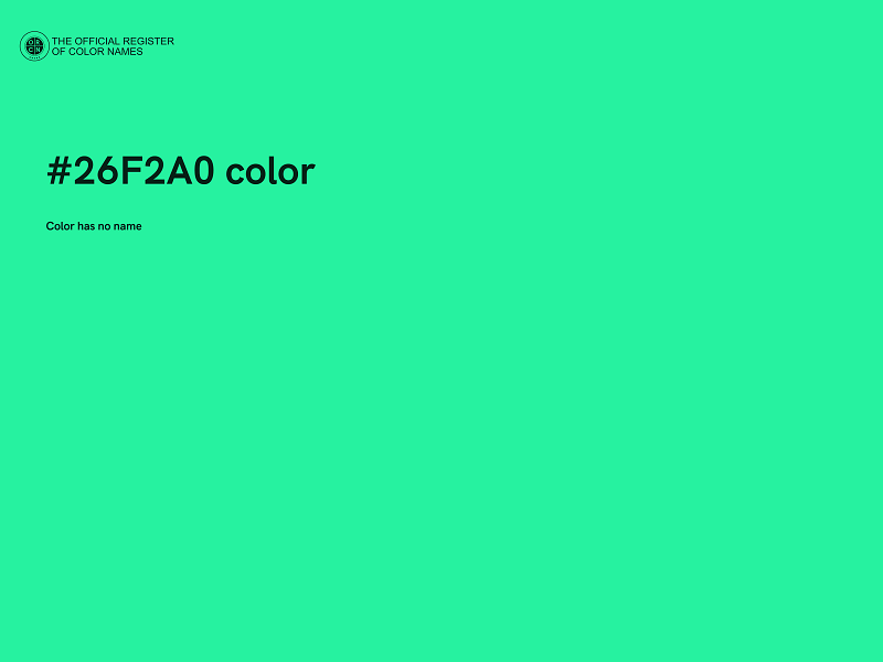 #26F2A0 color image
