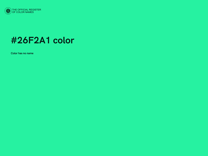 #26F2A1 color image