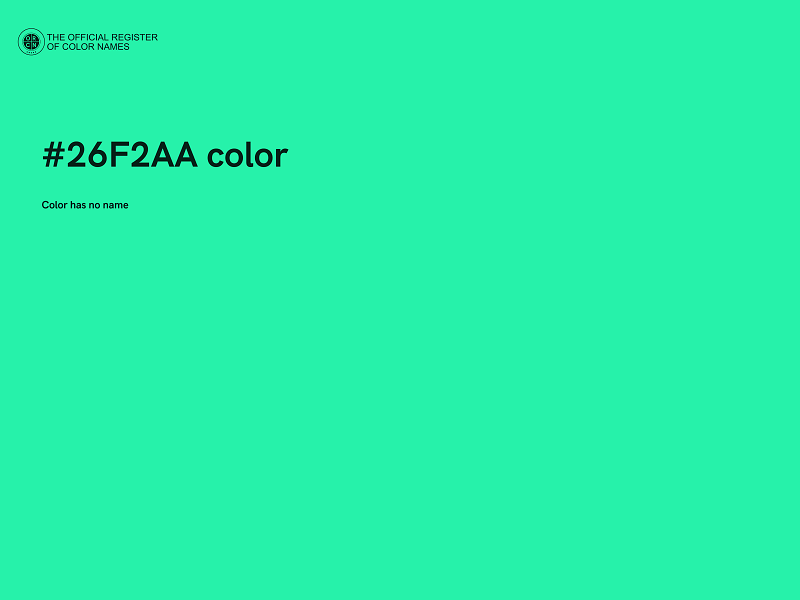#26F2AA color image