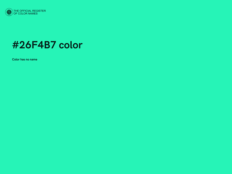 #26F4B7 color image