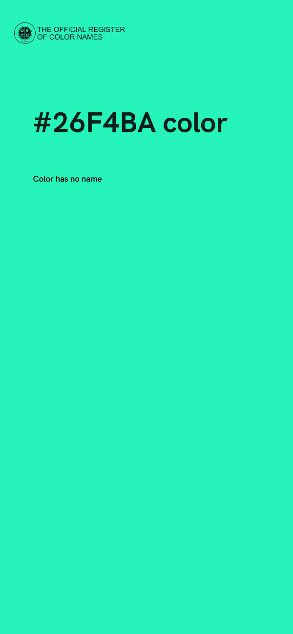 #26F4BA color image