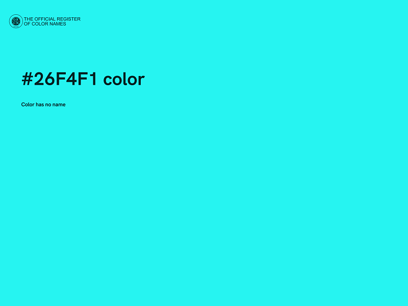 #26F4F1 color image