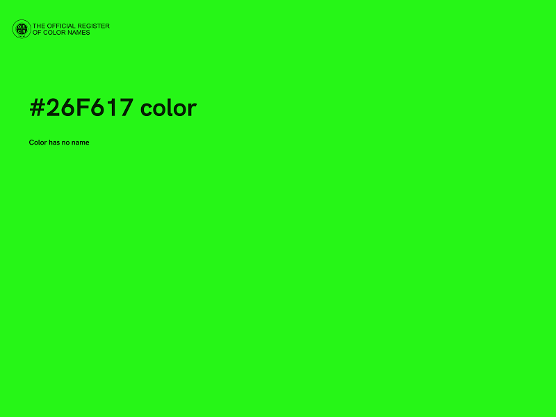 #26F617 color image