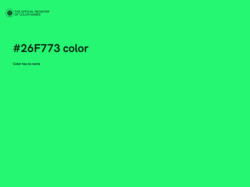 #26F773 color image