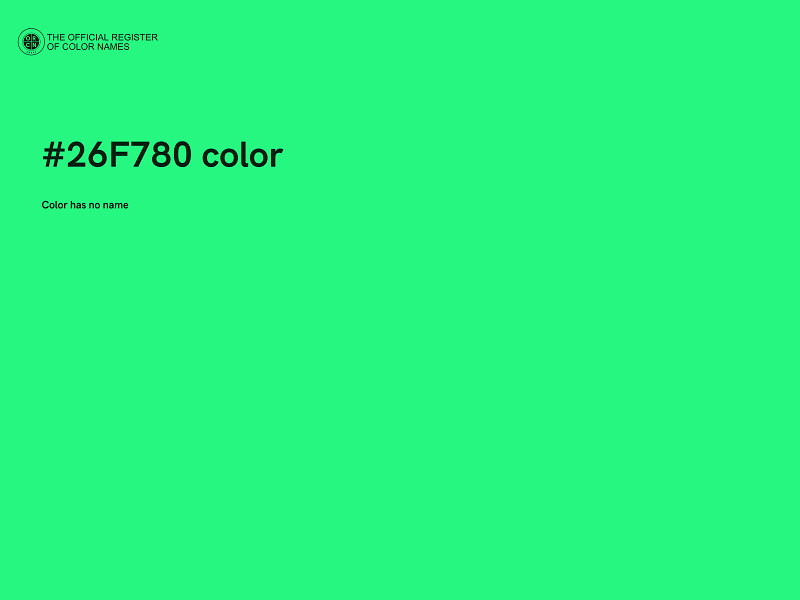 #26F780 color image