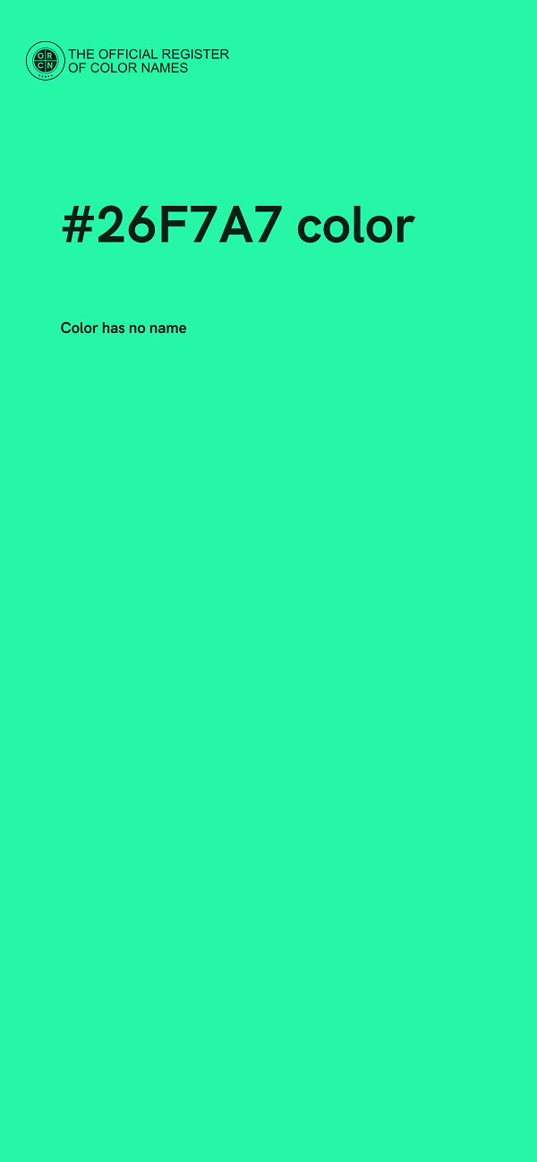 #26F7A7 color image