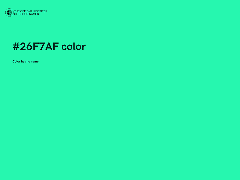 #26F7AF color image