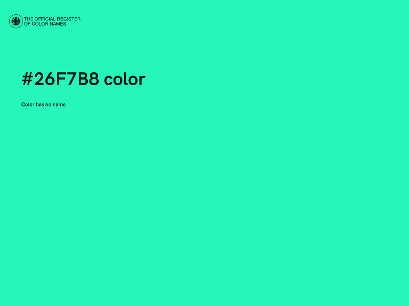 #26F7B8 color image