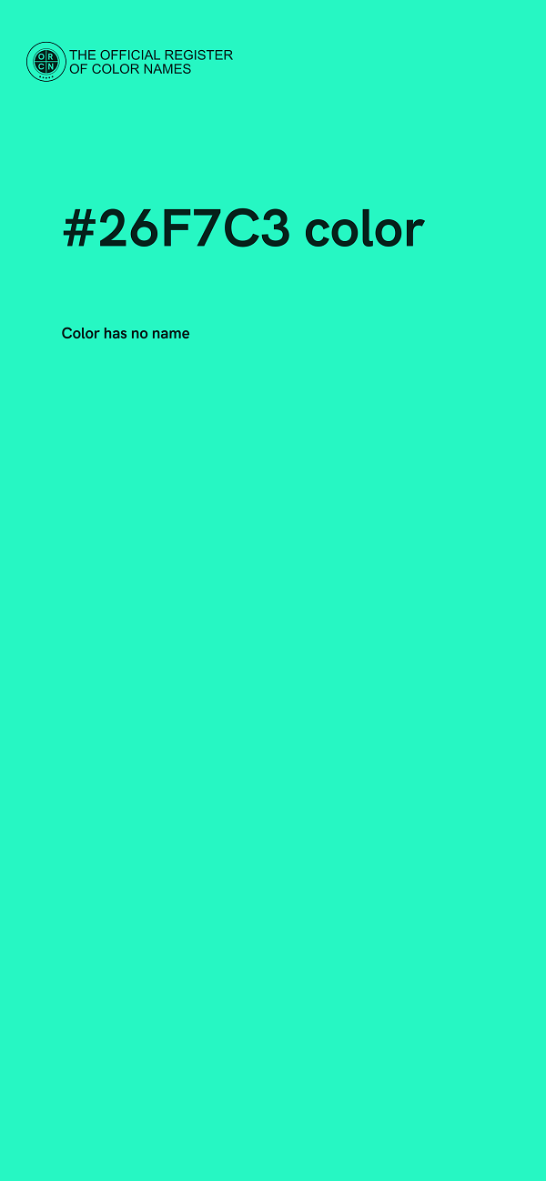 #26F7C3 color image