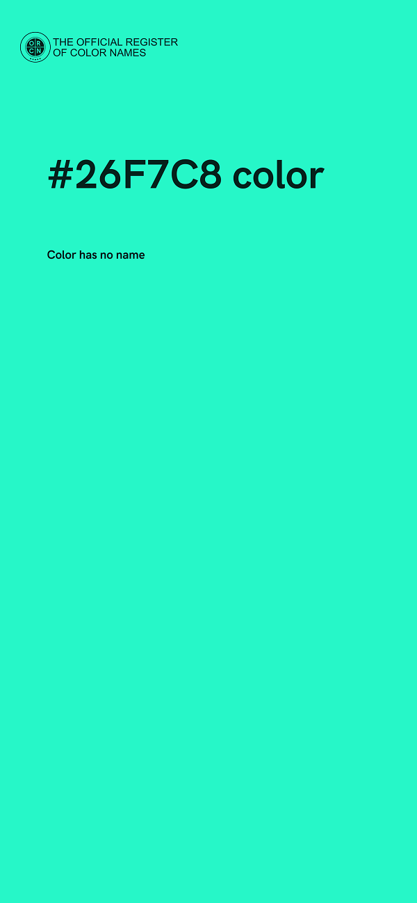 #26F7C8 color image