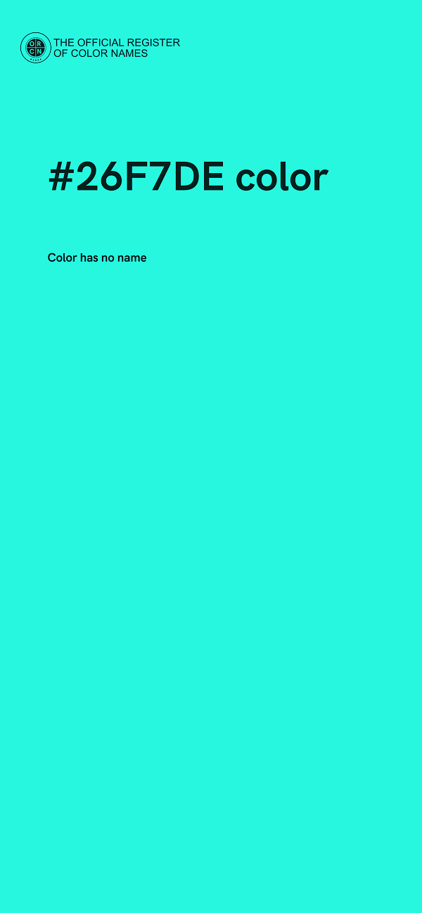 #26F7DE color image