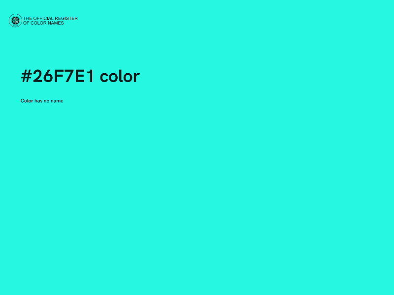 #26F7E1 color image