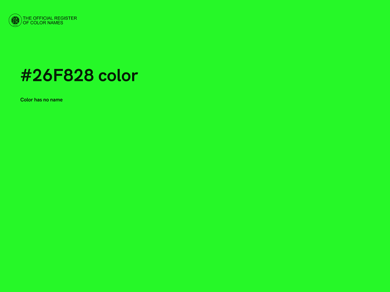 #26F828 color image