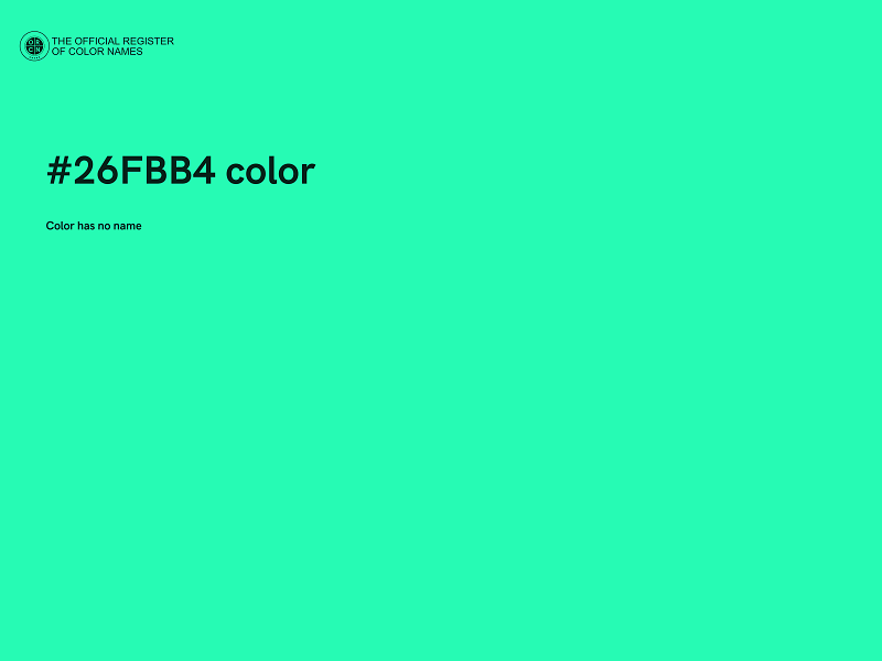 #26FBB4 color image