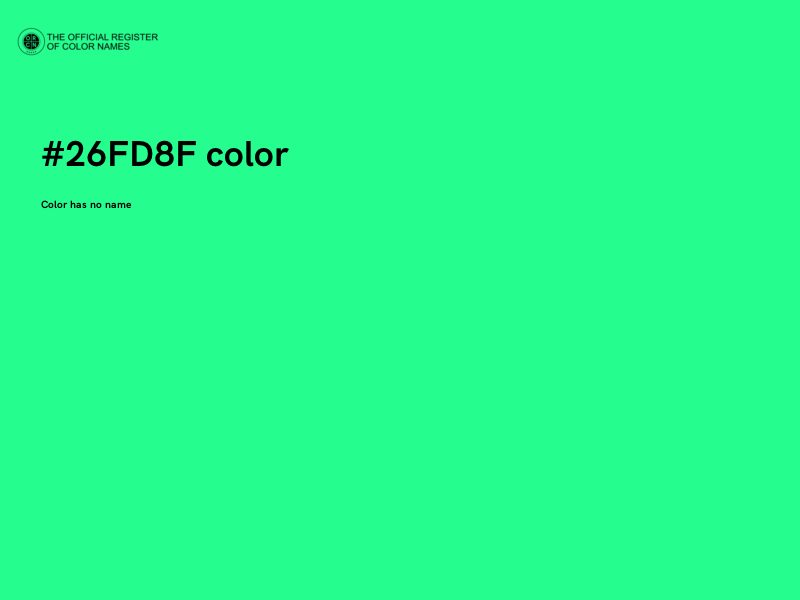 #26FD8F color image