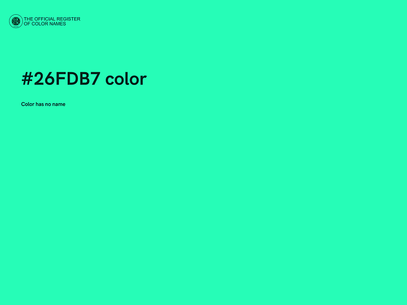#26FDB7 color image