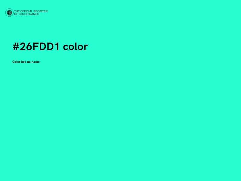 #26FDD1 color image