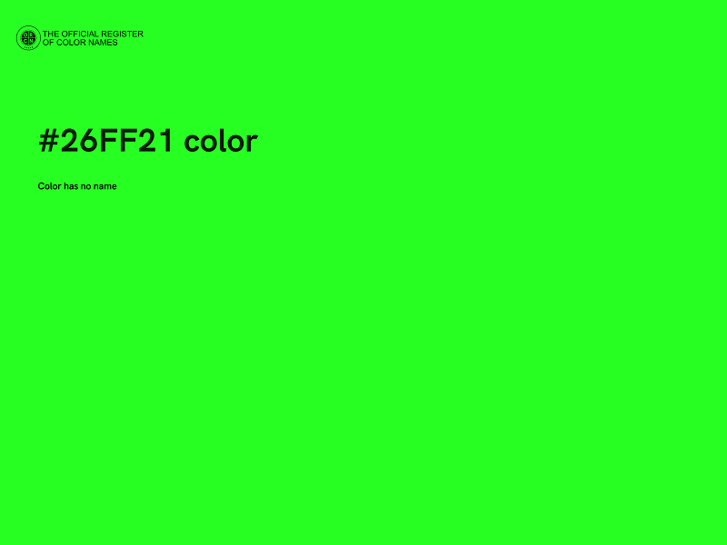 #26FF21 color image