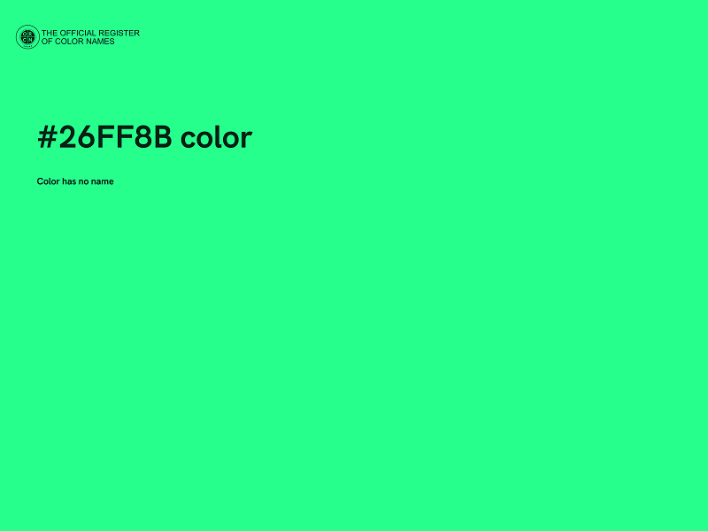 #26FF8B color image