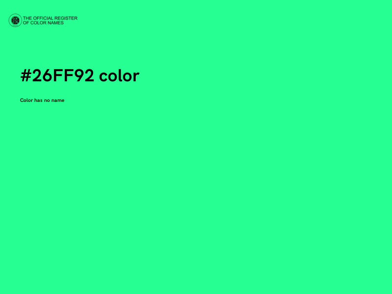 #26FF92 color image