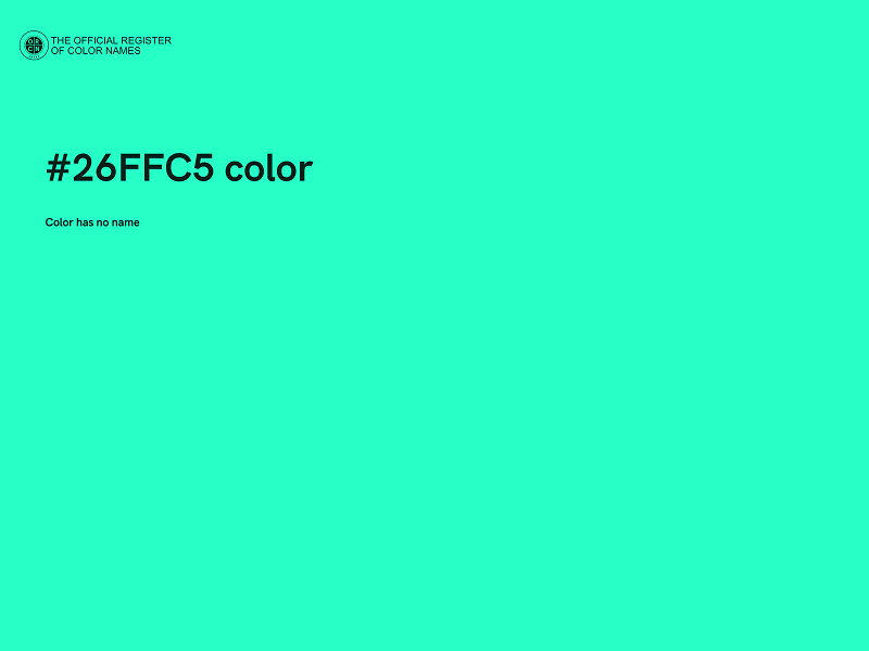 #26FFC5 color image